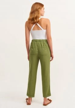 OXXO Donna MIT WEITER BEINFORM - Pantaloni - Lichen -Negozio al dettaglio Oxxo 0054f0dc4aa04458946a02b017864ad7