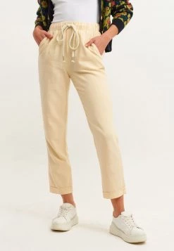 OXXO Donna MIT WEITER BEINFORM - Pantaloni - Macadamia