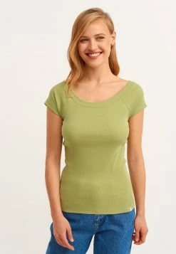 OXXO Donna T-shirt Basic - Lime Peel