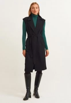 OXXO Donna MIT BINDEGÜRTEL - Smanicato - Black