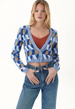 OXXO Donna MIT RETRO MUSTERUNG - Cardigan - Mix Color