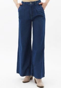 OXXO Donna Jeans A Zampa - Mid Denim