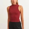 OXXO Donna Top - Maroon -Negozio al dettaglio Oxxo 0697307a8ce2494aa54a04fe45db1973