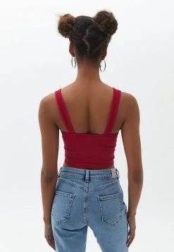 OXXO Donna Top - Cerise -Negozio al dettaglio Oxxo 094e1385c9354fe597091e8bd8355d34