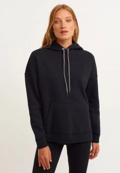 OXXO Donna Felpa Con Cappuccio - Black