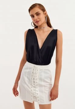 OXXO Donna BODY MIT GEKREUZTER RÜCKSEITE - Camicetta - Black