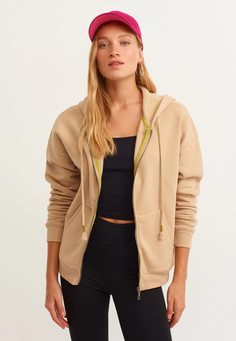 OXXO Donna MIT BINDEDETAIL - Felpa Con Zip - Pecan 6 OXXO Donna MIT BINDEDETAIL - Felpa Con Zip - Pecan - immagine 4