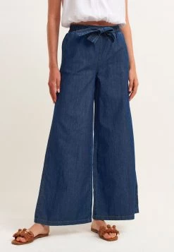 OXXO Donna MIT WEITER BEINFORM - Jeans A Zampa - Dark Denim