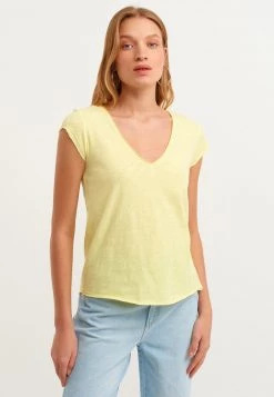 OXXO Donna T-shirt Basic - Yellow Iris