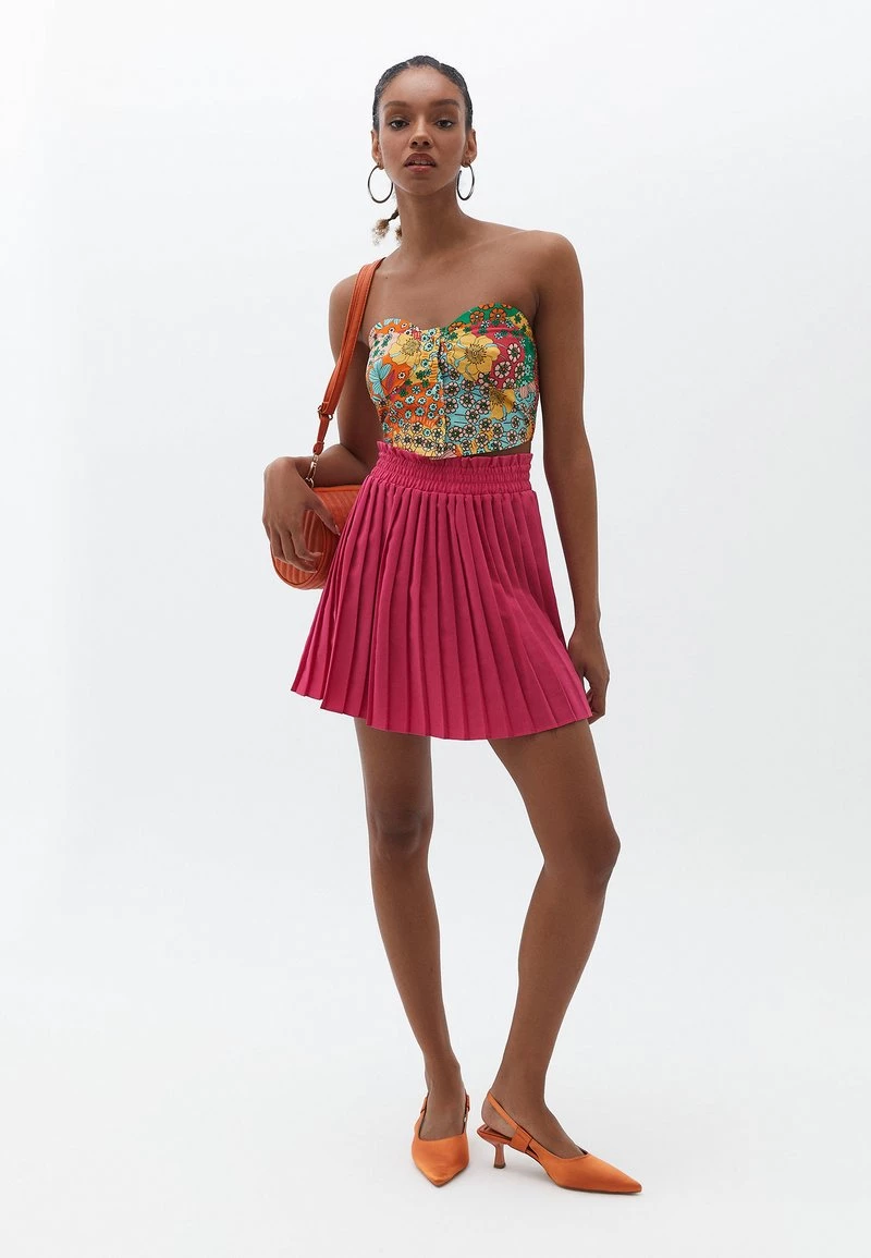 OXXO Donna MIT FALTEN OPTIK - Gonna A Campana - Pink Yarrow 4 OXXO Donna MIT FALTEN OPTIK - Gonna A Campana - Pink Yarrow - immagine 2