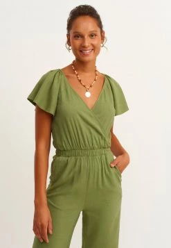 OXXO Donna Tuta Jumpsuit - Lichen -Negozio al dettaglio Oxxo 1655994fee994af5a238a8d529576666