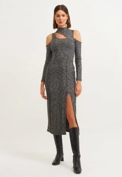 OXXO Donna Abito In Maglia - Black