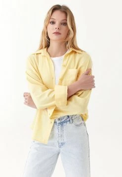 OXXO Donna MIT BRUSTTASCHE - Camicia - Dusky Citron -Negozio al dettaglio Oxxo 18d804b9f36742f69cf05a394830589f