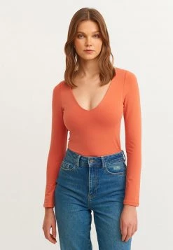 OXXO Donna Maglietta A Manica Lunga - Pink