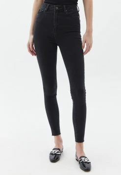OXXO Donna TAILLENFORM - Jeans Skinny Fit - Black Denim