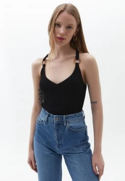 OXXO Donna SCHNALLEN DETAILS - Top - Black