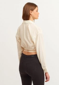 OXXO Donna MIT BINDEDETAILS - Camicia - Turtledove -Negozio al dettaglio Oxxo 214e8fcee1c94580b52615a8c37ab6b3