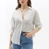 OXXO Donna Camicia - Black White Stripe -Negozio al dettaglio Oxxo 238744e5e28147ca821b601b0f4f012b