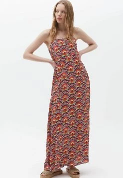 OXXO Donna MIT BLUMENMUSTER - Vestito Lungo - Geo Comb