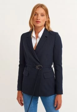 OXXO Donna MIT BESONDEREM GÜRTEL - Blazer - Stripe Comb