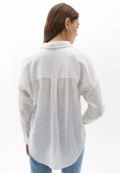 OXXO Donna OVERSIZE MIT MODISCHER - Camicia - White -Negozio al dettaglio Oxxo 287d2c80b9704bcf81bb971535b2c996