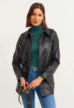 OXXO Donna Giacca Di Pelle - Black -Negozio al dettaglio Oxxo 2885c6ab4a284043b4dc58b49cdffc01