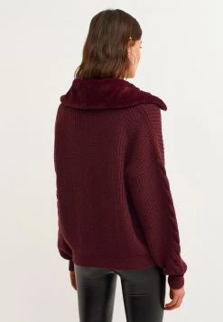 OXXO Donna WEITER FORM - Cardigan - Eggplant -Negozio al dettaglio Oxxo 2a6f0479466b4f489f2bab5872396cc8