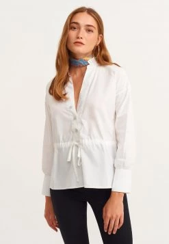 OXXO Donna MIT VOLANT DETAILS - Camicetta - White -Negozio al dettaglio Oxxo 2cfb1ac77f7c4b59ab9d028e7a439475