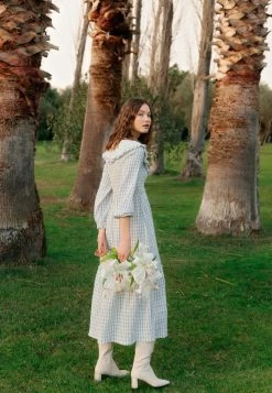 OXXO Donna KARIERTES MIT VOLANT DETAILS - Vestito Lungo - Mix Comb -Negozio al dettaglio Oxxo 2e8234bfe0a24b0398442fb6fbe24703