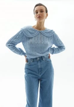 OXXO Donna MIT STRICKMUSTERUNG - Maglione - Nantucket Breeze