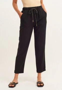 OXXO Donna MIT WEITER BEINFORM - Pantaloni - Black
