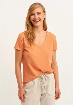 OXXO Donna V-AUSSCHNITT - T-shirt Basic - Aragonite