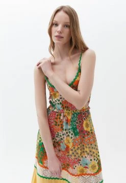 OXXO Donna Vestito Lungo - Flower Print -Negozio al dettaglio Oxxo 32545cea6b4b46dd873639433fe01f74