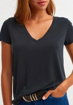 OXXO Donna T-shirt Basic - Black -Negozio al dettaglio Oxxo 3284117a1cfa48c3a512ea28b543750e
