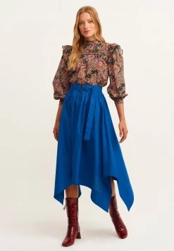 OXXO Donna Gonna A Pieghe - Cobalt 7 OXXO Donna Gonna A Pieghe - Cobalt -Negozio al dettaglio Oxxo 331187f657d143139a914ed85c85bbc0