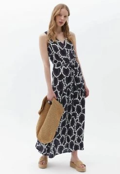 OXXO Donna V NECK WITH TIE UP DETAIL - Vestito Estivo - Mix Comb