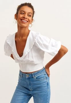 OXXO Donna KURZE - Camicetta - White -Negozio al dettaglio Oxxo 35e6d6f75a6a48ddb58e2e6c57149312