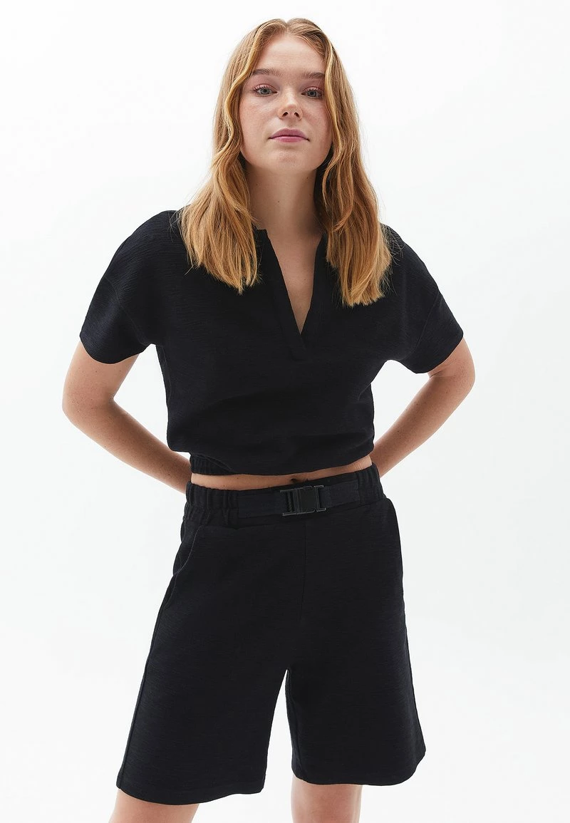 OXXO Donna MIT MODISCHEM - T-shirt Basic - Black 3 OXXO Donna MIT MODISCHEM - T-shirt Basic - Black