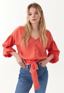 OXXO Donna BINDEDETAIL - Camicetta - Summer Fig -Negozio al dettaglio Oxxo 36c2af4845bd45ea95ee7314379c7b50