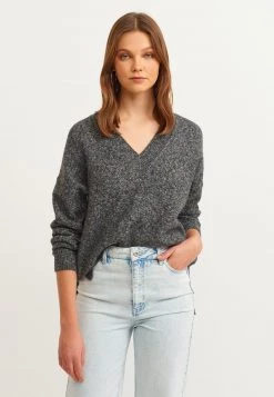 OXXO Donna Maglione - Black Melange 9 OXXO Donna Maglione - Black Melange -Negozio al dettaglio Oxxo 391c1b6db5cc491097d504de42fda211