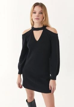 OXXO Donna MIT MODISCHEN CUT OUTS - Maglione - Black