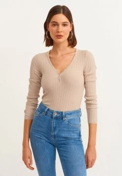 OXXO Donna Maglietta A Manica Lunga - Pecan -Negozio al dettaglio Oxxo 3b9feea850da4e8fa8fd0da7f20ca4c5