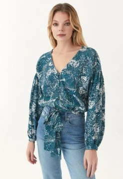 OXXO Donna MIT BINDEDETAIL - Camicetta - Mix Print