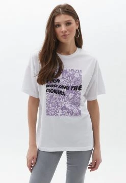 OXXO Donna T-shirt Con Stampa - White