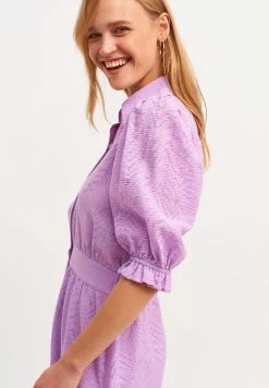 OXXO Donna FEINER LOCHMUSTERUNG - Abito A Camicia - Deep Lilac -Negozio al dettaglio Oxxo 3ca4dd0292764adf9f60b9427dd3e310
