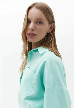 OXXO Donna OVERSIZE MIT BRUSTTASCHE - Camicia - Brook Green -Negozio al dettaglio Oxxo 3ec258e0f83d46268580cf193011f7dc