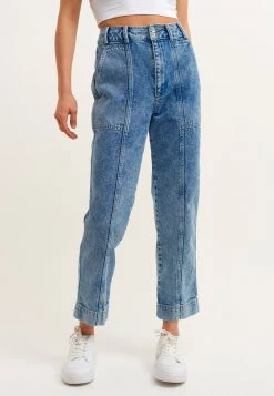 OXXO Donna Jeans A Sigaretta - Blue Denim