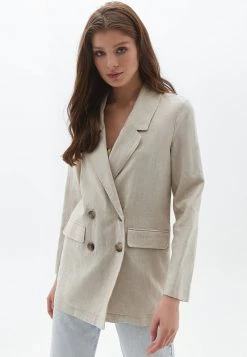 OXXO Donna Cappotto Corto - Naturel