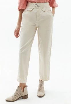 OXXO Donna MIT STYLISCHEM BUND - Pantaloni - Macadamia