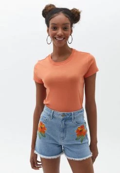 OXXO Donna T-shirt Basic - Flamingo